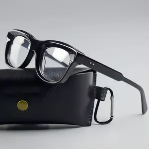 Thick Acetate Eyeglasses Frames Fashion Round Reading Glasses Men Women Reading Glasses