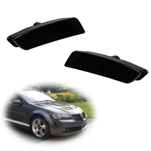 2PCS Brand new and quality Smoke Front Bumper Side Markers lamps Light Housing For 2008 2009 Pontiac G8 GT GXP