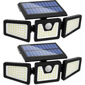 2 Pack LED Motion Sensor Solar Lights Outdoor IP65 Waterproof Security Lamp New, TikTokShopBlackFriday