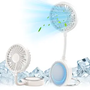 3 Speed Adjustments Magnetic Cell Phone Fan Handheld Folding Mini Fan USB Rechargeable Fan with Stand for Desktop Classroom Bedroom