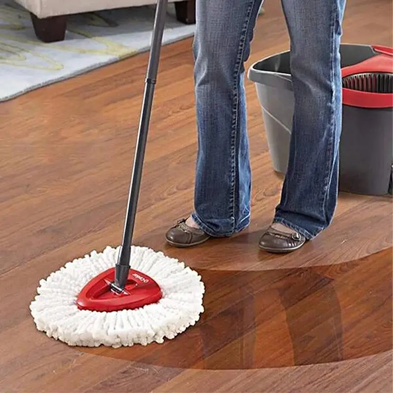 Microfiber Mop Head, 1 Count Spin Mop Replacement Head, Spin Mop Refill Head, Triangular Mop Replacement Parts, Household Cleaning Tools, Cleaning Sup