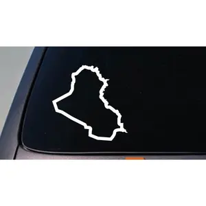 IRAQ country sticker truck car window laptop vinyl decal 6" sticker