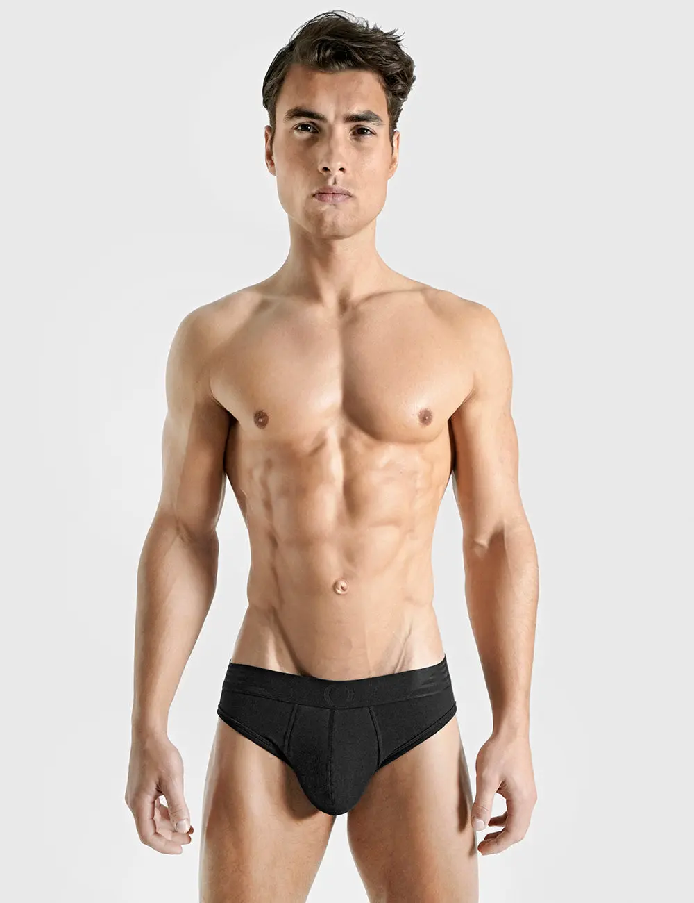 ROUNDERBUM Padded Brief + Smart Package Cup Breathable Elastic Underwear Breathable Undergarments Menswear