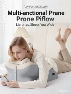 Stomach Sleeping Pillow, Ergonomic Reading Pillow, Alleviate Neck and Waist Fatigue, Reduce Body Pressure and Chest Discomfort, Made of Cooling Fabric, Perfect for Face-Down Rest, Long Time Phone Scrolling