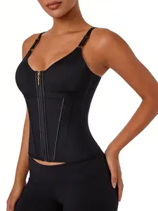 Women's Girdle Vest Shaperwear, Adjustable Shoulder Strap Design, Tummy Control Corset Body Shaper, Ideal for Yoga/gym/sport
