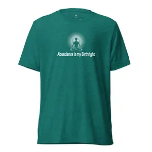 "Abundance is my Birthright" Positive Thought Brand Triblend Unisex Tee