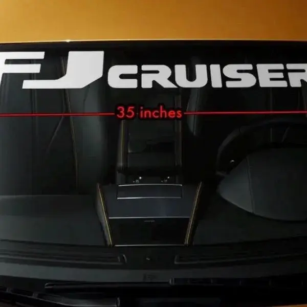Toyota FJ CRUISER Windshield Banner Vinyl Graphics Stickers