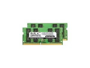Black Diamond Memory 16GB (2 x 8GB) 260-Pin DDR4 SO-DIMM DDR4 2400 (PC4 19200) Laptop Memory Model BD8GX22400MQN22