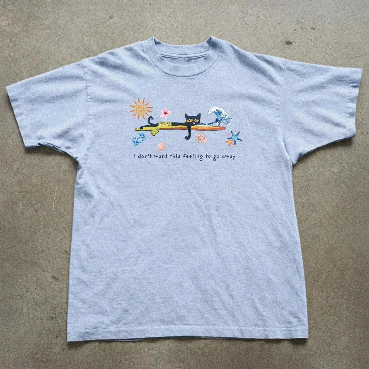 Pete Cat The Summer Gildan Tee Vintage y2k Inspired Baby Tee, aesthetic graphic tshirt, summer tee, 90s,y2k