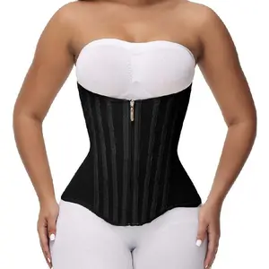 Waist Shapewear for Women Tummy Control Waist Trainer Corset Sport Workout Belly Band Gym,Zipper Button Vintage Slim Fit,Tight-fitting waist-shaping top