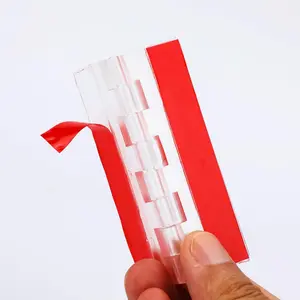 4 Pcs Adhesive Acrylic Hinge Clear Plastic Hinge Transparent Plastic Hinges Continuous Piano Hinge Self-Adhesive Folding Hinge Tools for Cabinet Drawer Furniture DIY Display Stand 75x45 mm