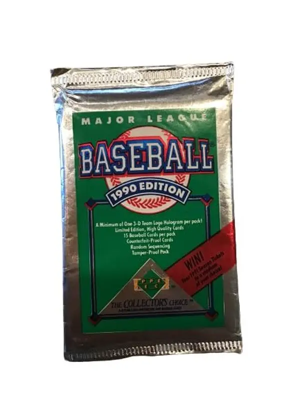 1990 Upper Deck Baseball Trading Cards Pack - 15 Cards 1 3-d Hologram Logo