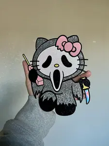 Scream Kitty for decoration, party topper, or gift basket