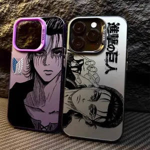 Anime Attack on Titan Cool Phone Case for iPhone 17 16 15 14 13 12 11 Pro Max Air Plus Eren Yeager Anti Fall Matte Cover Holiday Gifts and Fashion Items