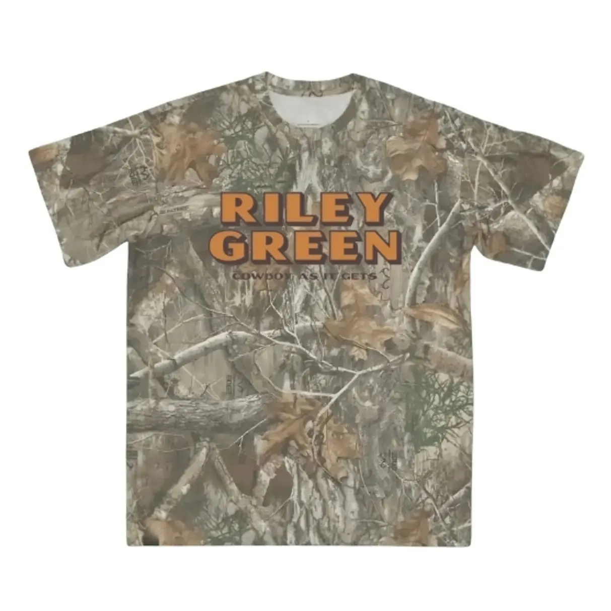 Riley Green Realtree Camo Tee, Cowboy As F Gets Graphic Tee, Country Concert Graphic T Shirt, Realtree Style Camouflage Shirt, Unisex Casual Graphic T Shirt, Country Music Gift, Outdoor Camo Fashion