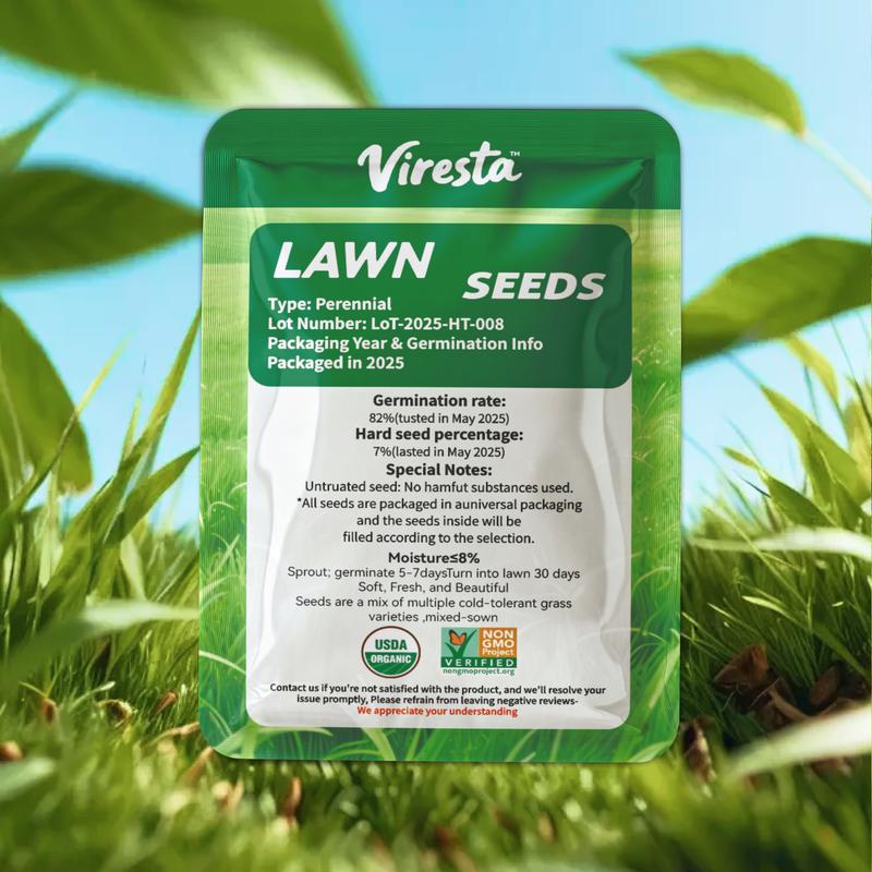 Grass Seed and Shade Grass, Grows quickly and withstands all seasons, perfect for high-quality turf and golf courses, High Germination Grass Seeds Grown in USA