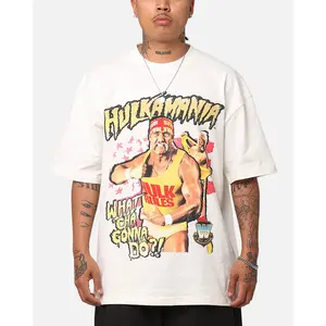 Culture Kings X WWE Hulk Hogan Hulkamania Vintage T-Shirt Off White