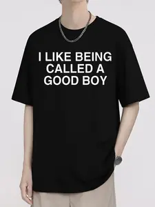 Funny Graphic Tee for Men, Casual Fitted Long Sleeve T-Shirt, Daily Wear, Brother Gathering, Date, Trendy Student Apparel