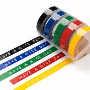 5-Pack 3D Embossed Tape 9mm for C12965 C101 Label Makers, DIY Plastic Label Tape for 1880 12965 1610 Motex E-101, Essential Office Supplies