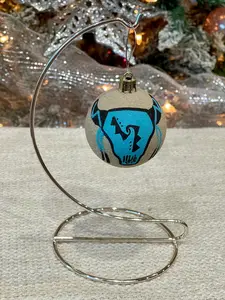 Handcrafted Ceramic Sand Painted Ornament