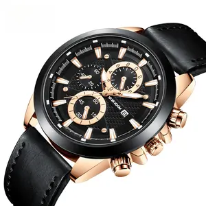 Fashionable Trendy Business  Casual European American Business Calendar Watch Luminous Waterproof Sports Versatile Hot Item for Men