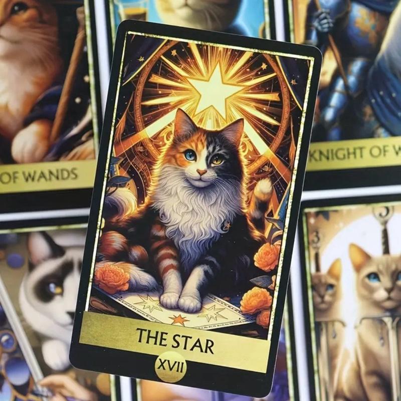 78 piece Majestic Cat Tarot Deck of Cards