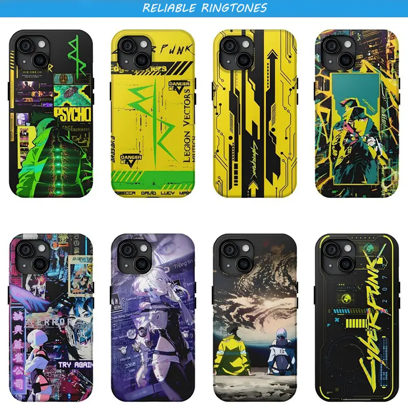 Cool Edgerunners C-Cyberpunks Phone Case For iPhone 17 16 15 14 13 12 11 - Personalized Aesthetic Design Shockproof Phone Case: Your Perfect Blend of Style and Safety!