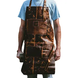 Full Grain Buffalo Leather Apron Hand Tool