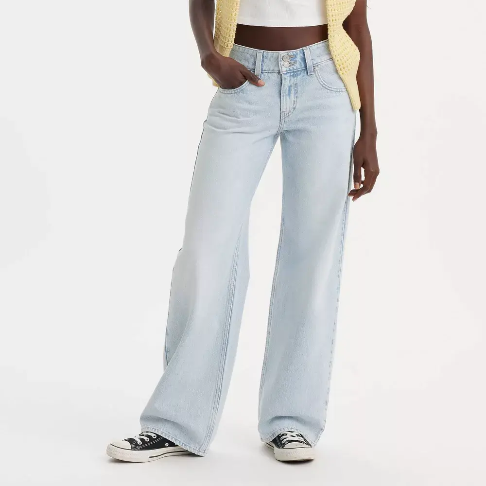 Levi's Women's Low-Rise Superlow Loose Jeans - Abraided Art 32