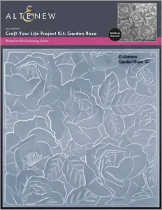 Craft Your Life Project Kit: Garden Rose 3D Embossing Folder
