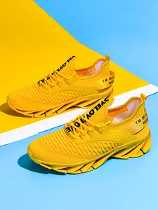 Men's Street Trend Lace Up Low Top Sneakers, Trendy Breathable Comfortable Sports Running Shoes, Fashionable All-match Sneakers for Daily Wear