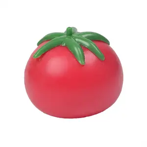 Novelty Tomato Squeeze Toy - Unbreakable Fruit Squishy, Soft Decompression Fidget for Kids & Adults