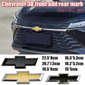 Abs Material Car Front Grille Rear Bumper Tailgate & Trunk Emblem Sticker, 3D Design Accessories for Chevrolet Models, Car Decals, Decal For Cars