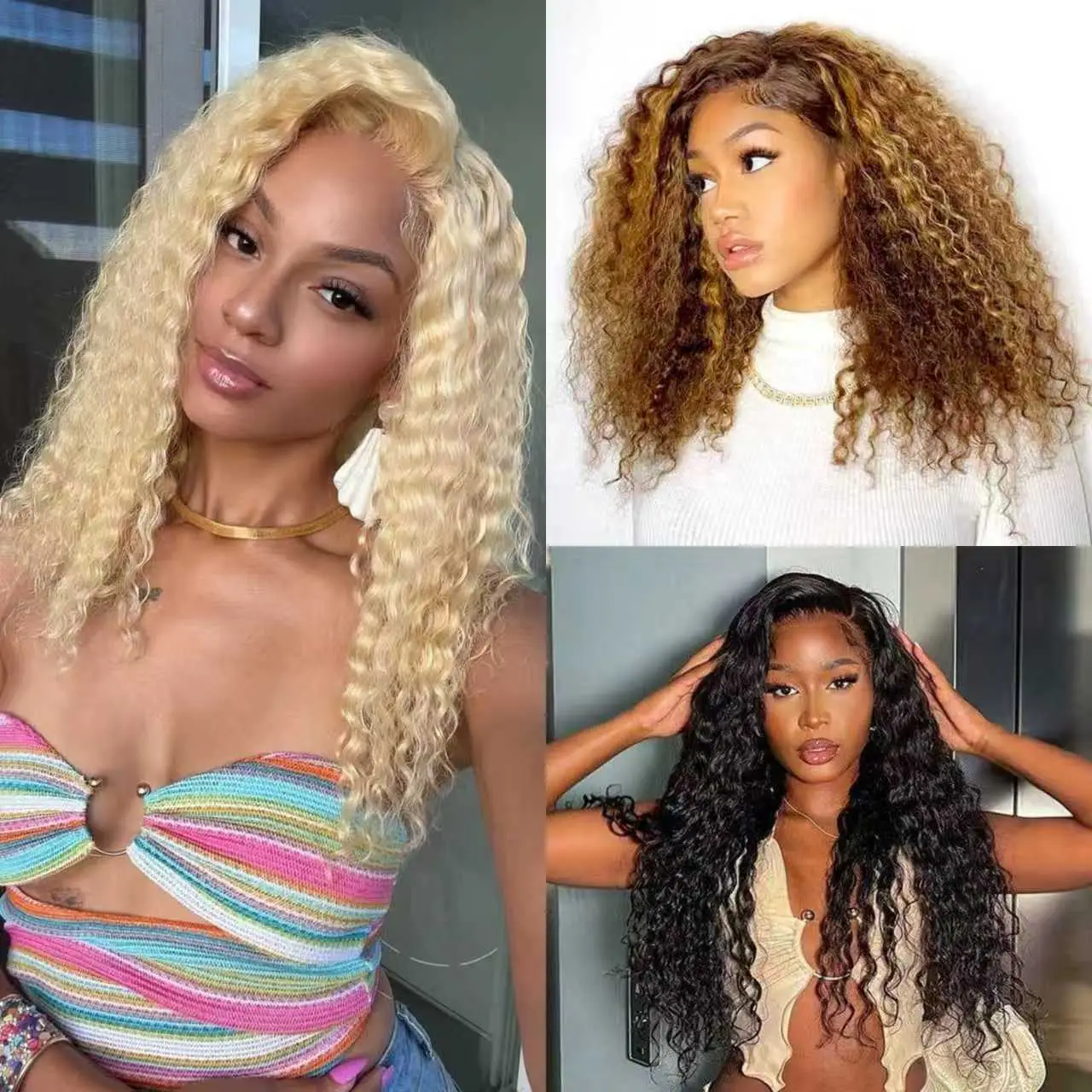 FABA 9x6 HD Lace Closure Water Wave 100% Human Hair Wig Natural Hairline with Baby Hair Glueless Pre-Cut Lace Wig for Easy Installation & Styling#Fall