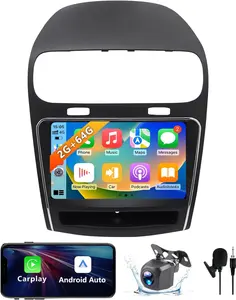 Binize Android 13 Car Radio Stereo Compatible with Dodge Journey 2011-2019 Wireless Carplay/Android Auto/Mirrorlink, 2+64G 9 Inch Touch Screen Car Radio with GPS Navigation, Bluetooth, FM, Backup Camera