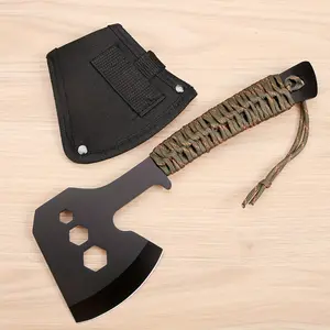 1 Multi-Function Outdoor Camping Axe with Hex Wrench, Suitable for Camping, Hiking, and Woodworking, Essential Outdoor Tool
