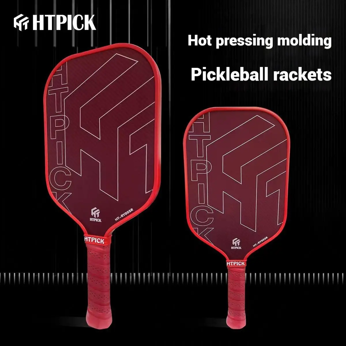 HTPICK HT-RY004R Blue Unisex Competition-Grade Kevlar Fiber Pickleball Paddle - Impact-Resistant, Advanced Power-Control, Protective Edges, Superior Wear Resistance, Pickle Ball Compatible, Durable Gameplay