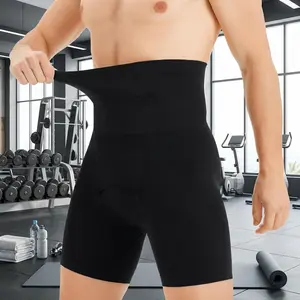 Men's Tummy Control Compression Shorts - Slimming Body Shaper Shapewear Underwear for Men, Breathable Leg Boxer Briefs with Waist Trimmer, Perfect for Workout, Gym, and Everyday Wear, Comfortable Slim Fit Design