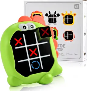 Electronic Tic Toe Bolt Game, 3-in-1 My toeTac Digital Tic Toe Game, Travel Board Fidgets Games for Kids 4 8 12, Brain Memory Games for Kids, Birthday Toy for Girl Boy
