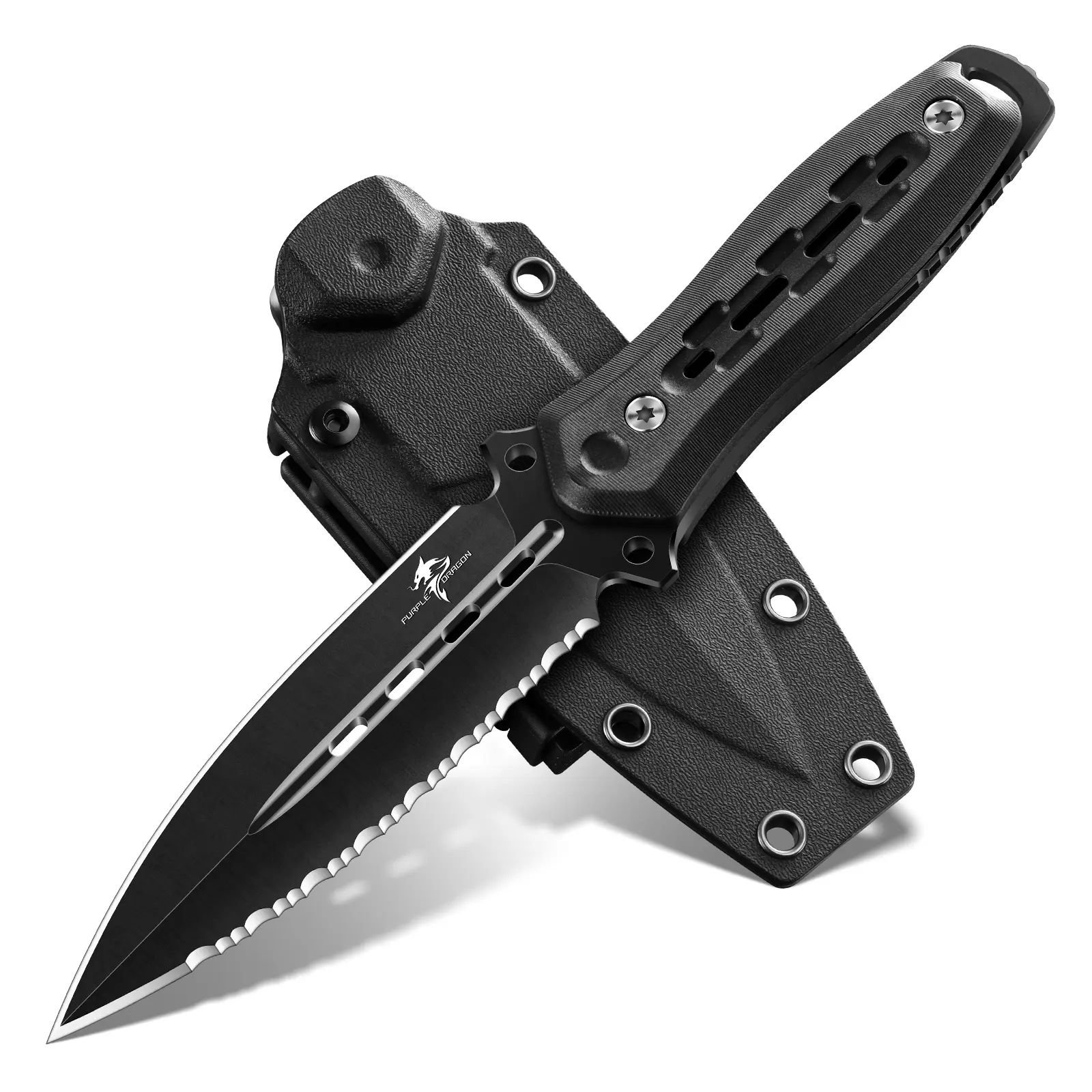 Purple Dragon Utility Outdoor Knife，Ideal for Camping ,Practical Gift for Home & Outdoor Use