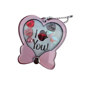 Unique Heart Charm Shakers/ Keychains