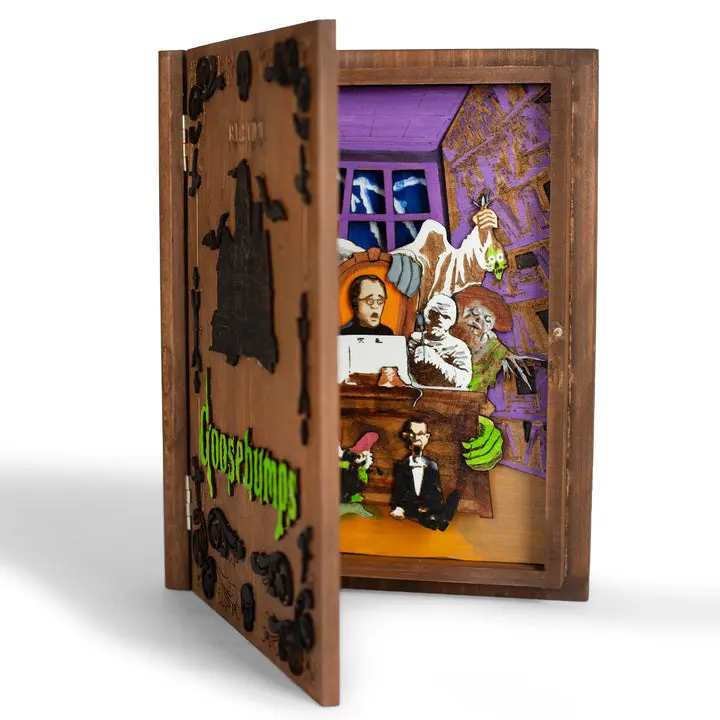 Goosebumps Book Art R.L. Stine Slappy the Dummy 3D Wood