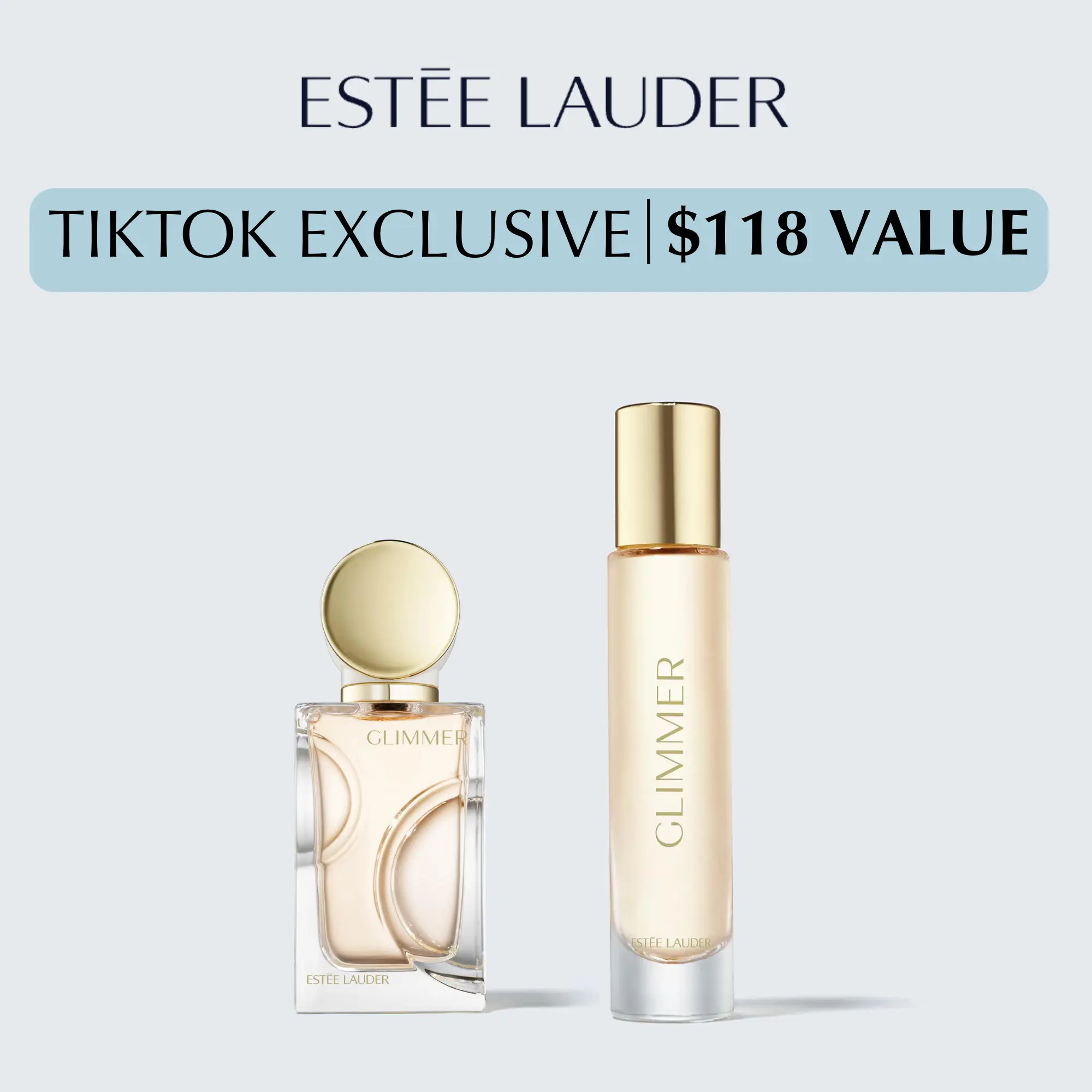 [Estée Lauder] Glimmer Eau de Parfum Duo | 1 oz. + Travel Size Spray