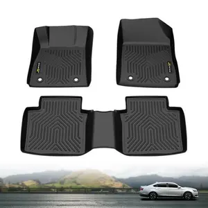 3D Floor Mats for 2014-2020 Chevy Impala Front + Rear All Weather TPE Car Liners