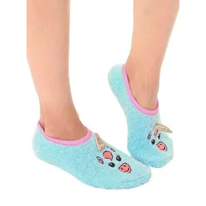 Unicorn Fuzzy Slipper Socks So Cute!