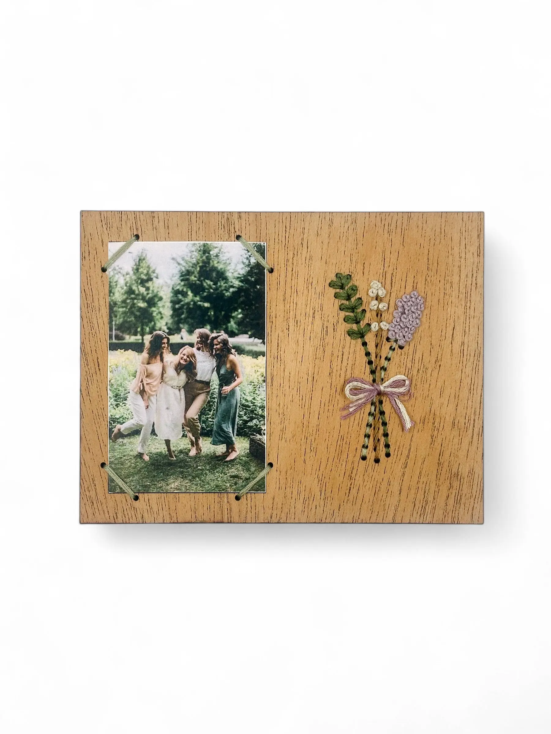 Sweet Stems Embroidered Instant Photo Frame
