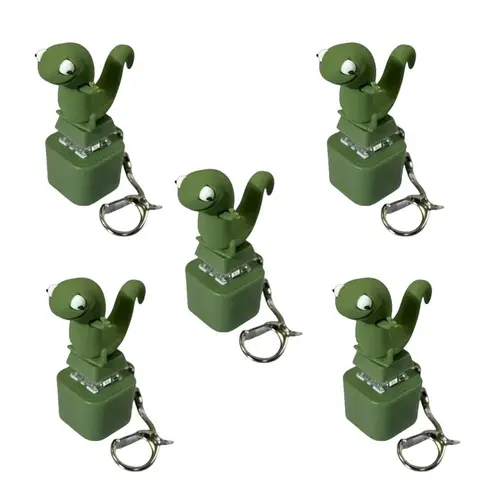 Lizard Shape Sound-Light Combo Keychain, 2025 Christmas Recharge & Go LED Stress Relief Toy with Realistic Croak & Color-Changing Light, Kids' DIY Bag Accessory, Fun Gift Idea for Friends, Black Friday Pick, Sensory Play Item