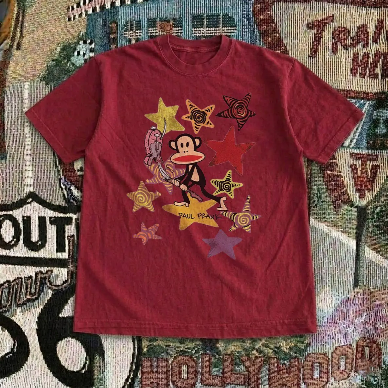 Gildan Paul Frank Julius Monkey Star Vintage T-Shirt