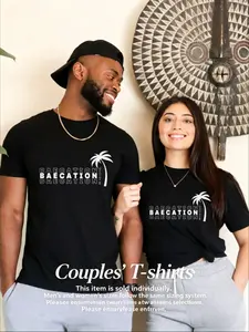 Couples' T-shirts This item is sold individually. The men’s and women’s versions use the same sizing system. Please ensure you purchase two items, selecting one men’s T-shirt and one women’s T-shirt.