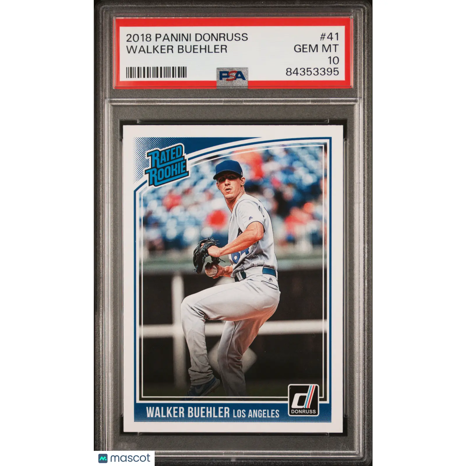 2018 Panini Donruss Walker Buehler #41 PSA 10